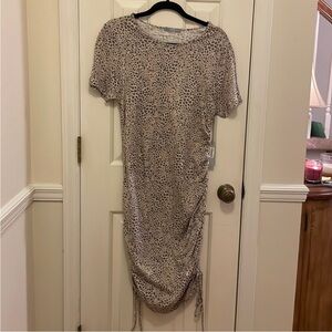 Tart Zinnia Dress Sun Kissed Leopard Animal Print Large NEW